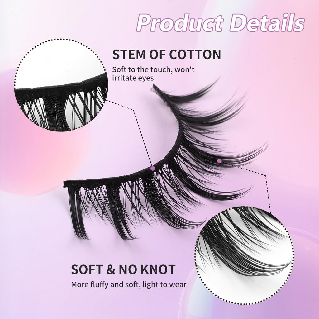 Kumiko Raw Edge Lash Trio (3 Pairs: Fairy, Princess, Starlight)