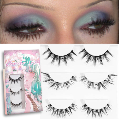 Kumiko Raw Edge Lash Trio (3 Pairs: Fairy, Princess, Starlight)